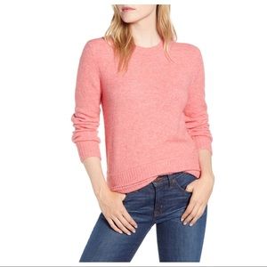 NEW J. Crew Pink Crewneck Sweater